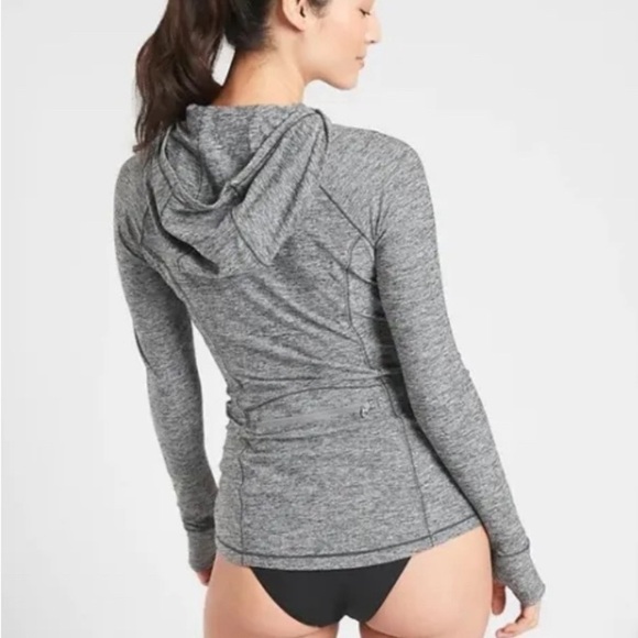 ATHLETA Pacifica Crosscurrent UPF Jacket, XS, Grey Heather, UPF 50 - Picture 2 of 9